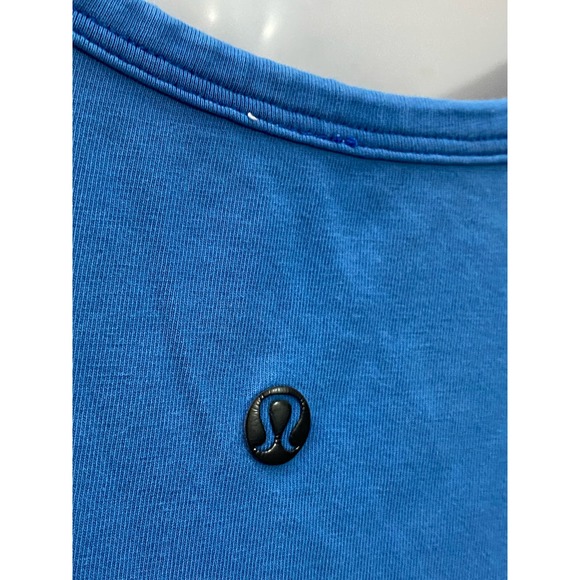 Lululemon Tank Top Mens Blue XL Extra Large Get Outside Get Sweaty Running Gym - Picture 8 of 8
